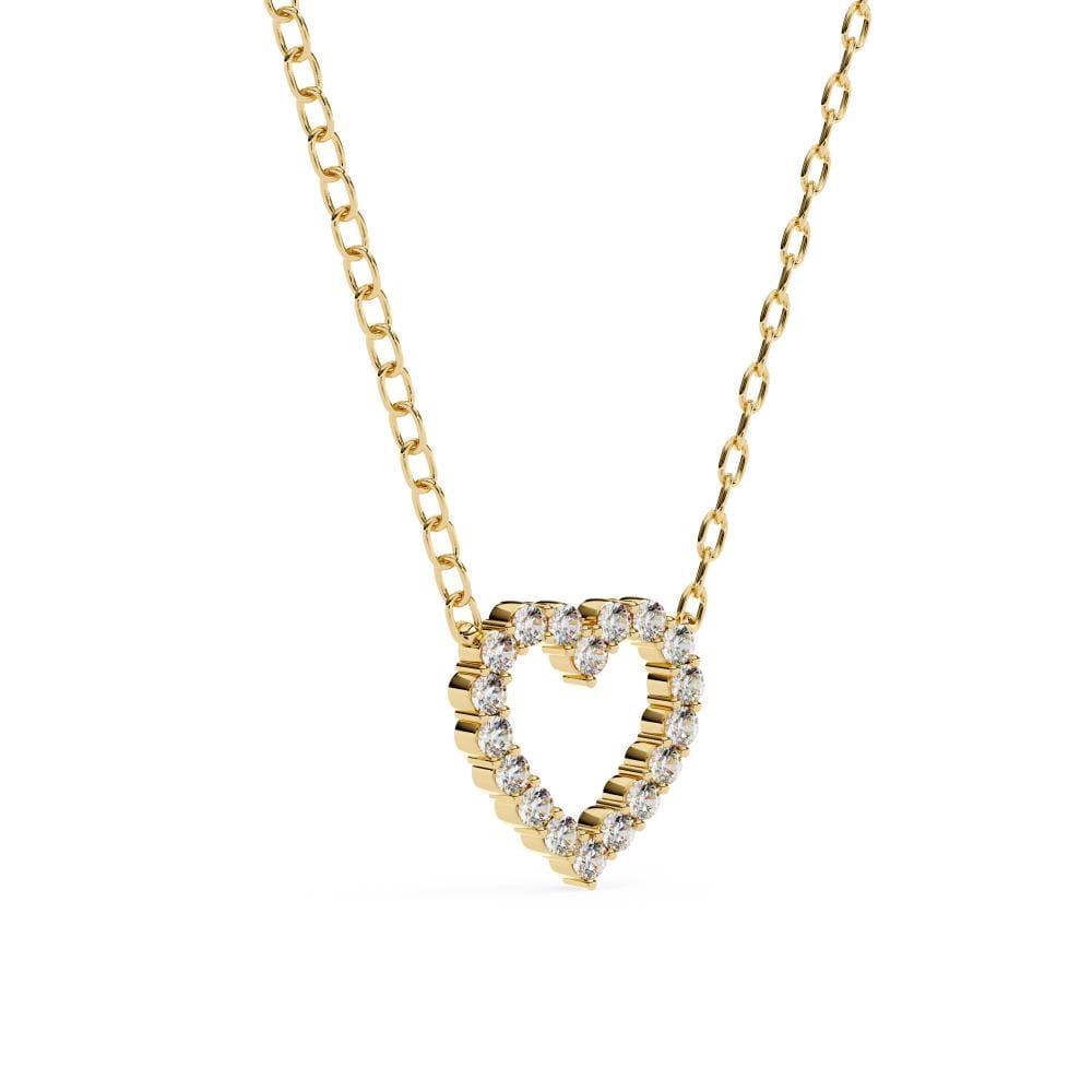 Heart Shape Diamond Necklace