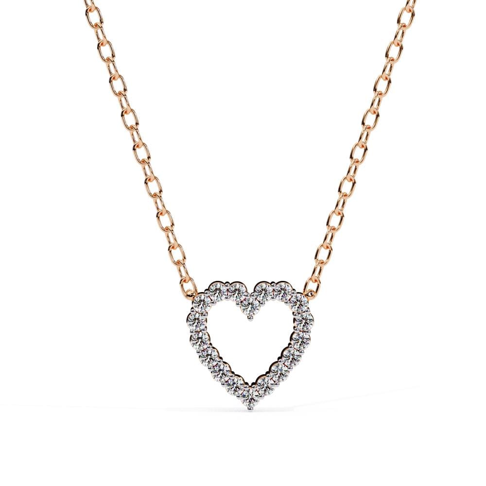 Heart Shape Diamond Necklace