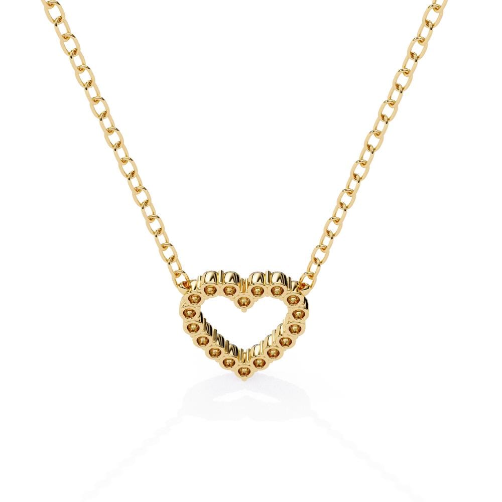Heart Shape Diamond Necklace