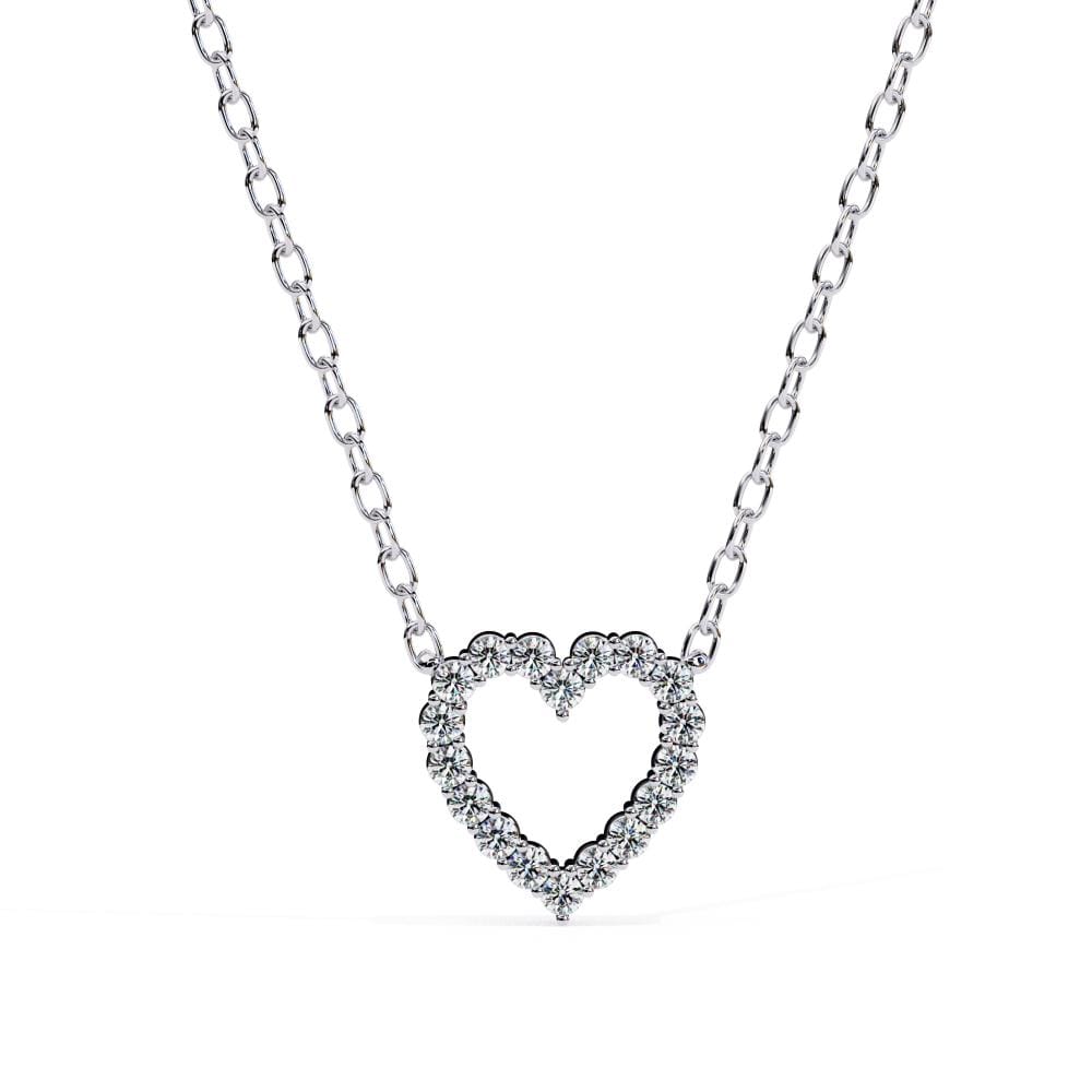 Heart Shape Diamond Necklace