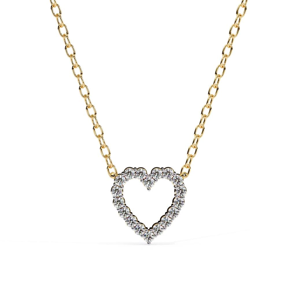 Heart Shape Diamond Necklace