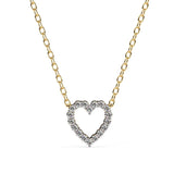 Heart Shape Diamond Necklace
