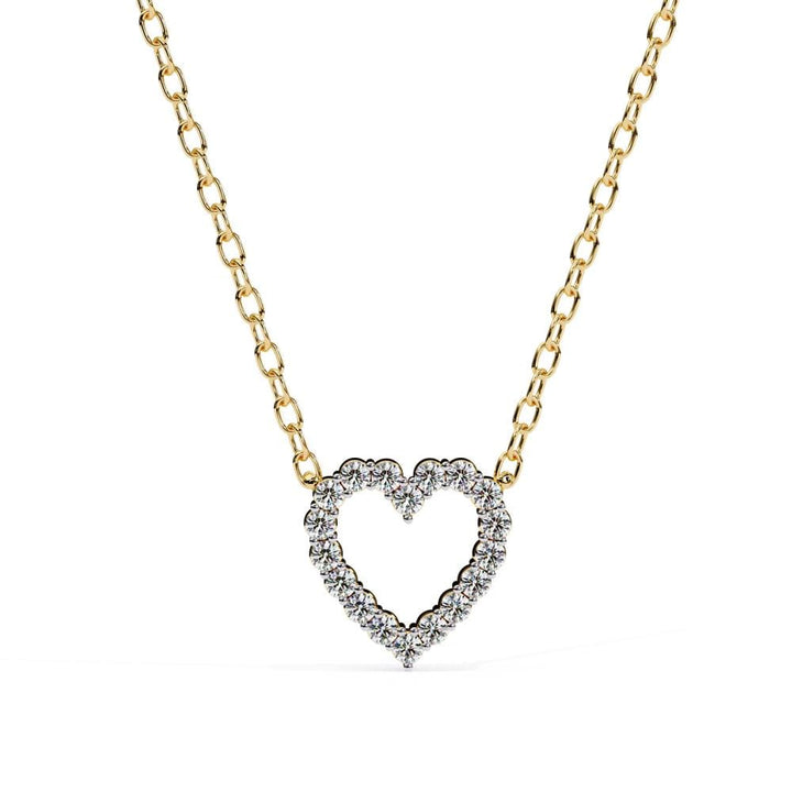 Heart Shape Diamond Necklace