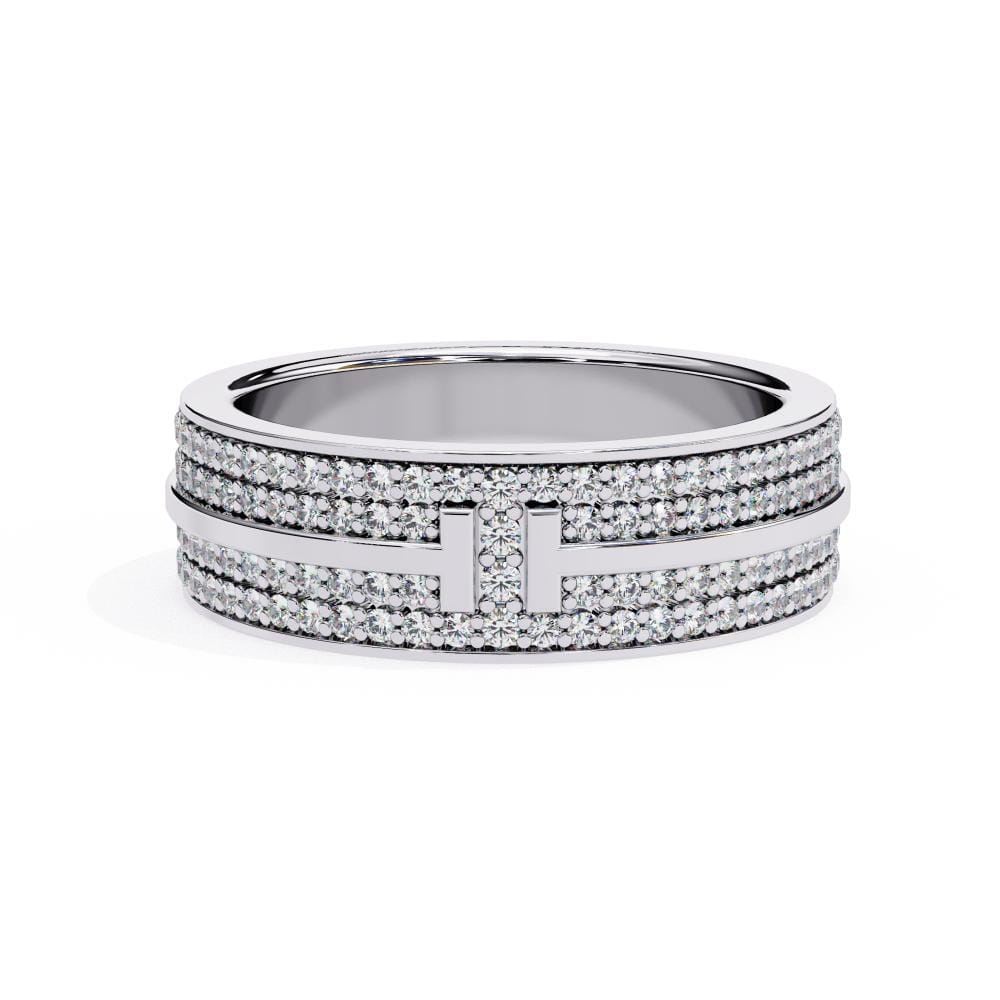 Micro Pave Set 5mm Wedding Band