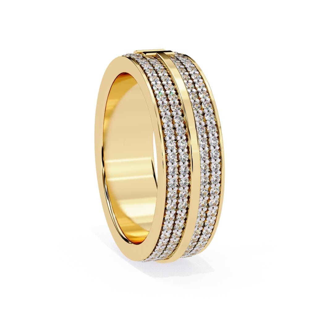 Micro Pave Set 5mm Wedding Band