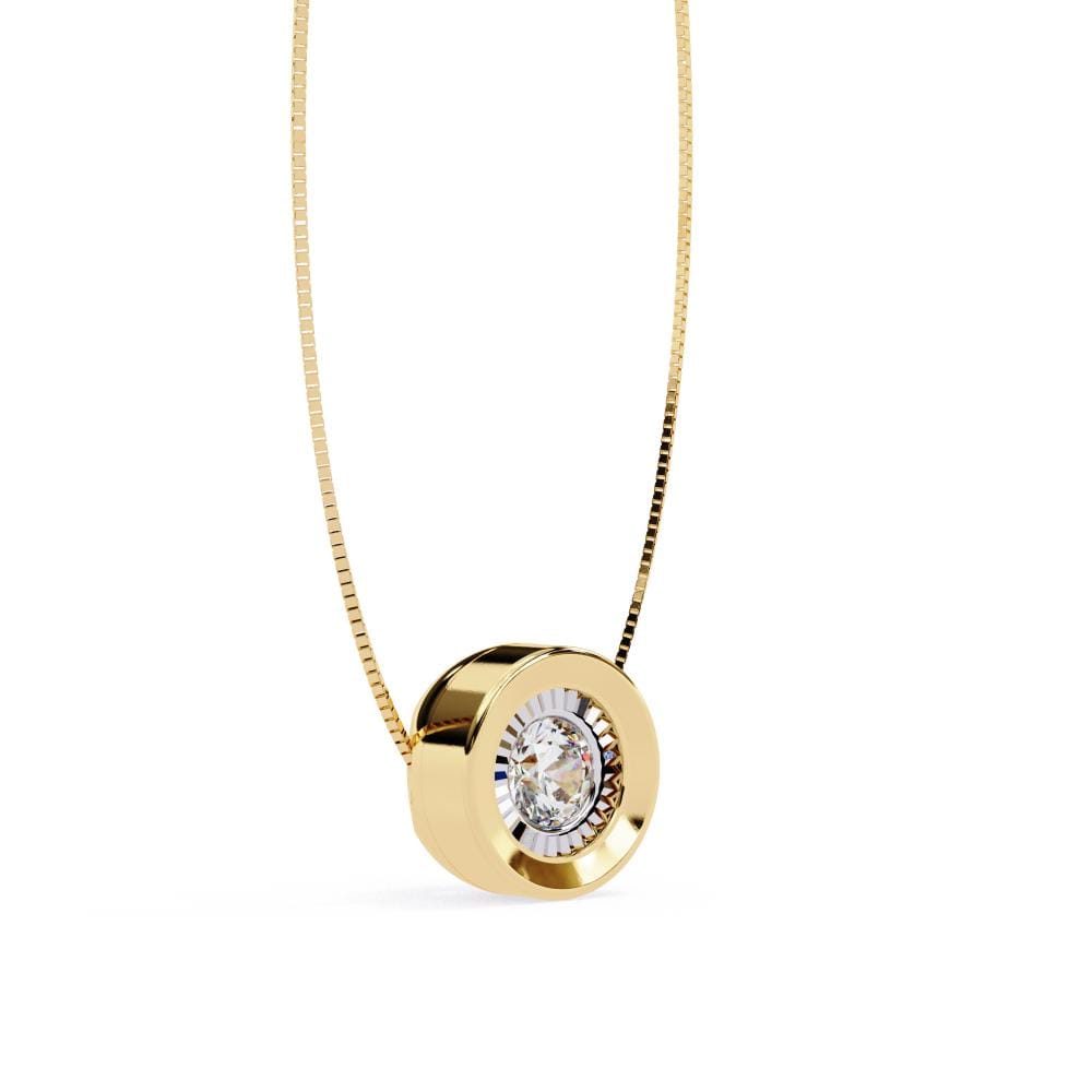 Round Unique Style Pendant with Chain