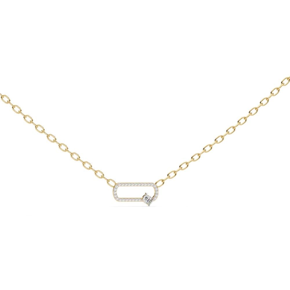 Cushion Cut Diamond Necklace