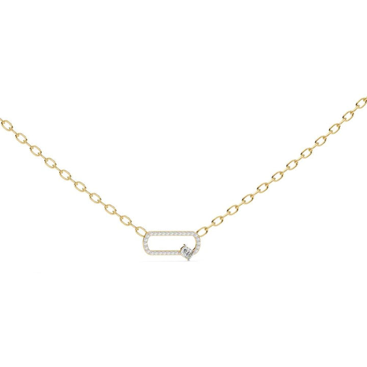 Cushion Cut Diamond Necklace