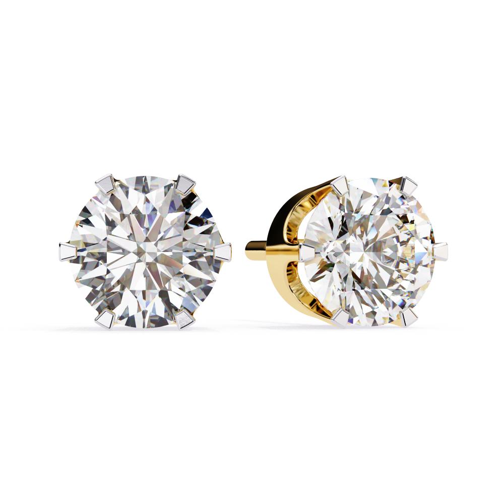 European Cut Diamond Earrings