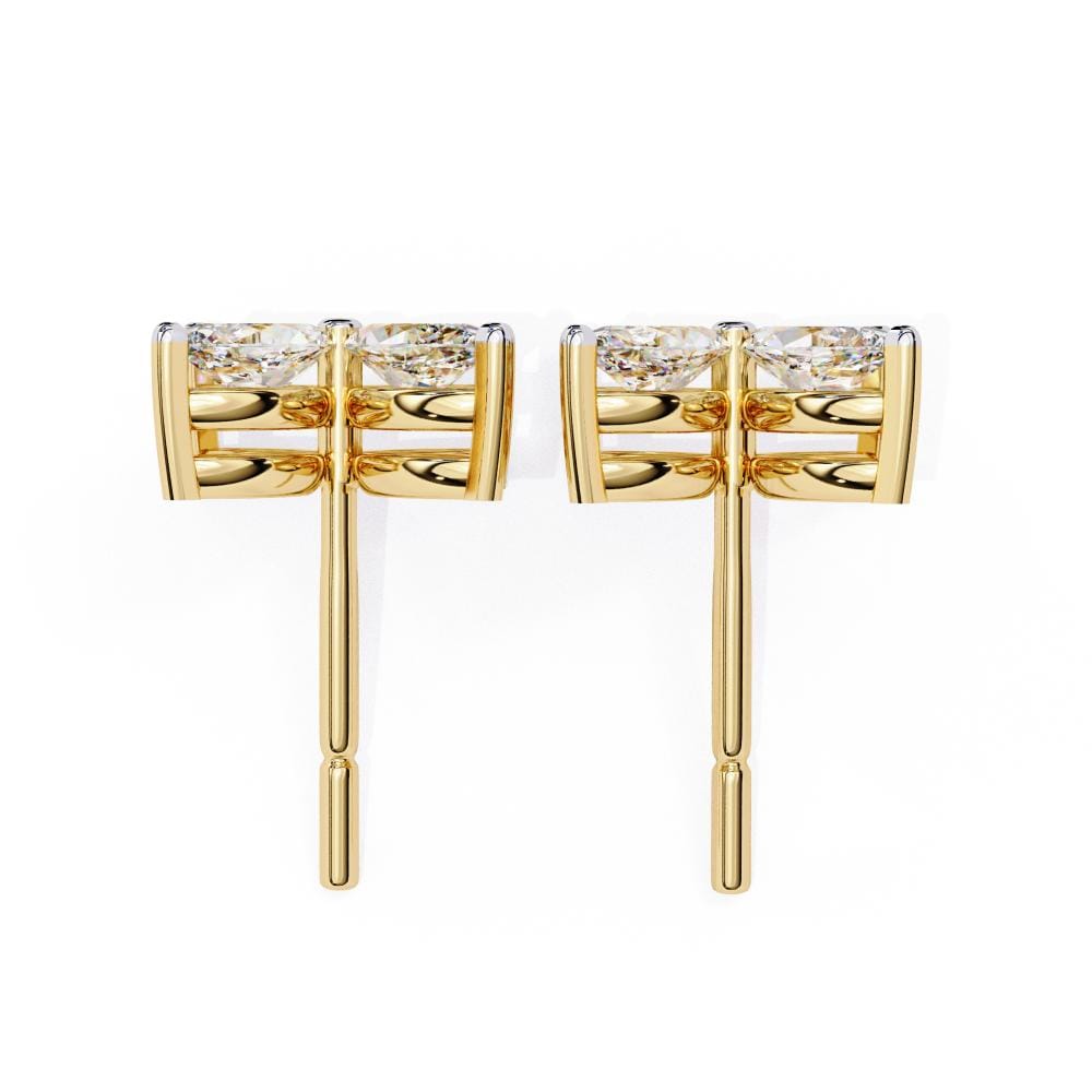 Flower Diamond Stud