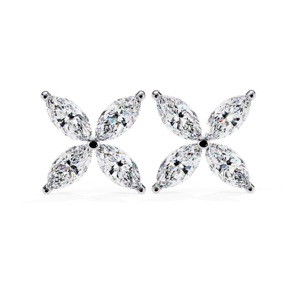 Marquise Four Stone Earrings