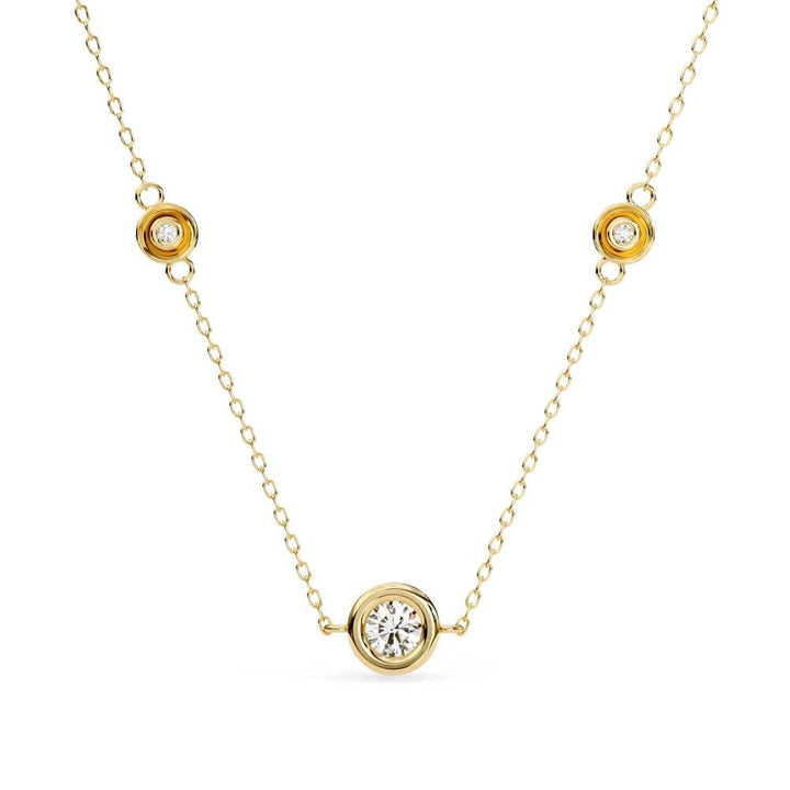 Round Three Pendant Necklace