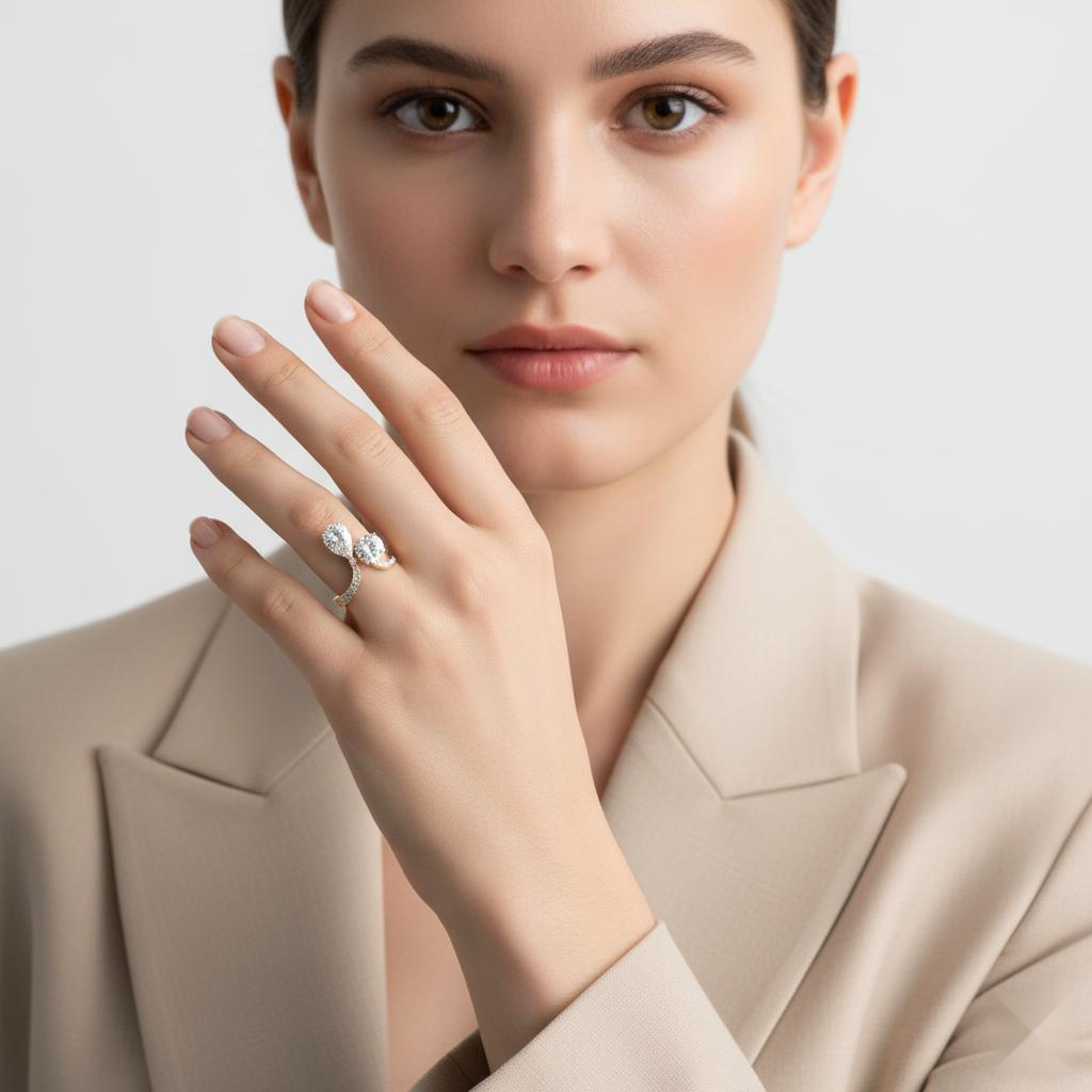 Pear & Round Toi Et Moi Vintage Engagement Ring