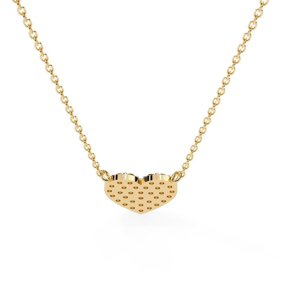 Heart Shape Full Diamond Pendant Necklace