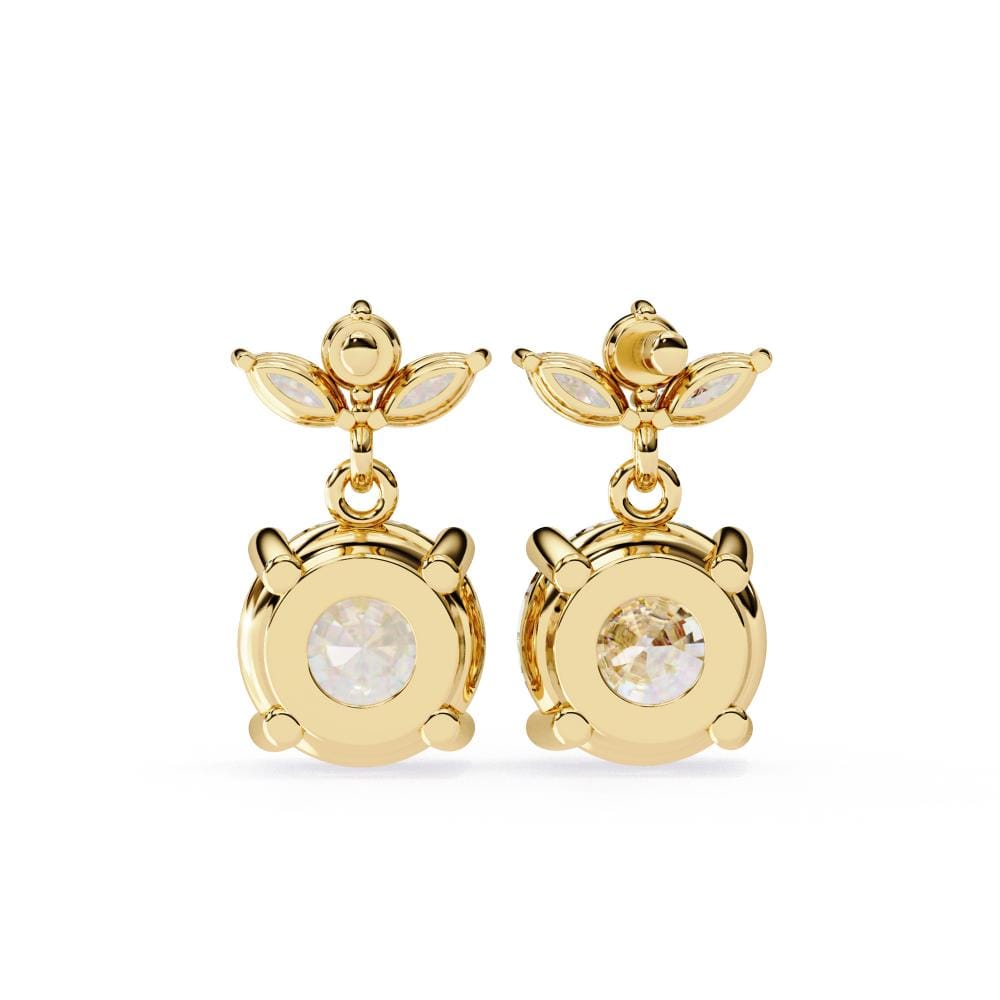 Round and Marquise Dangle & Drop Earrings