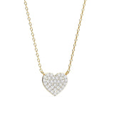 Heart Shape Full Diamond Pendant Necklace