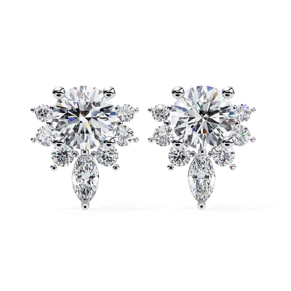 Round & Marquise Classic Earrings