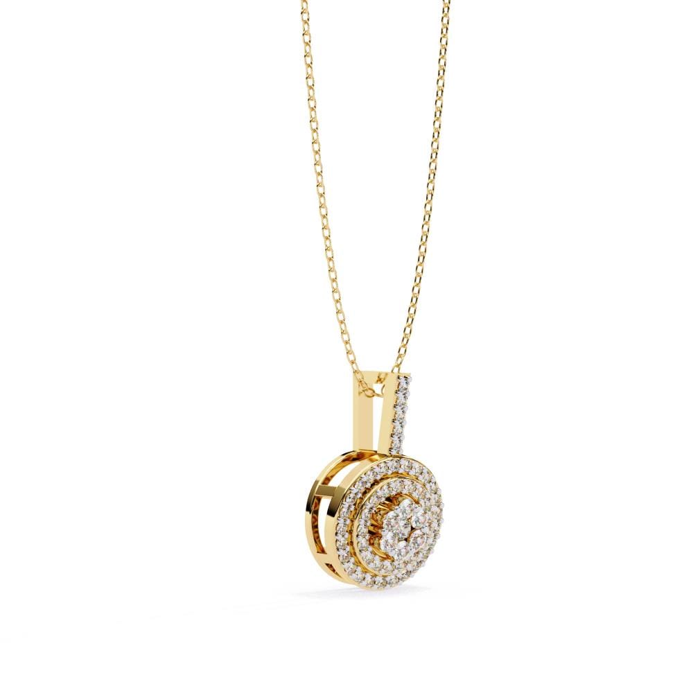 Classic Style Round Shape Pendant With Chain