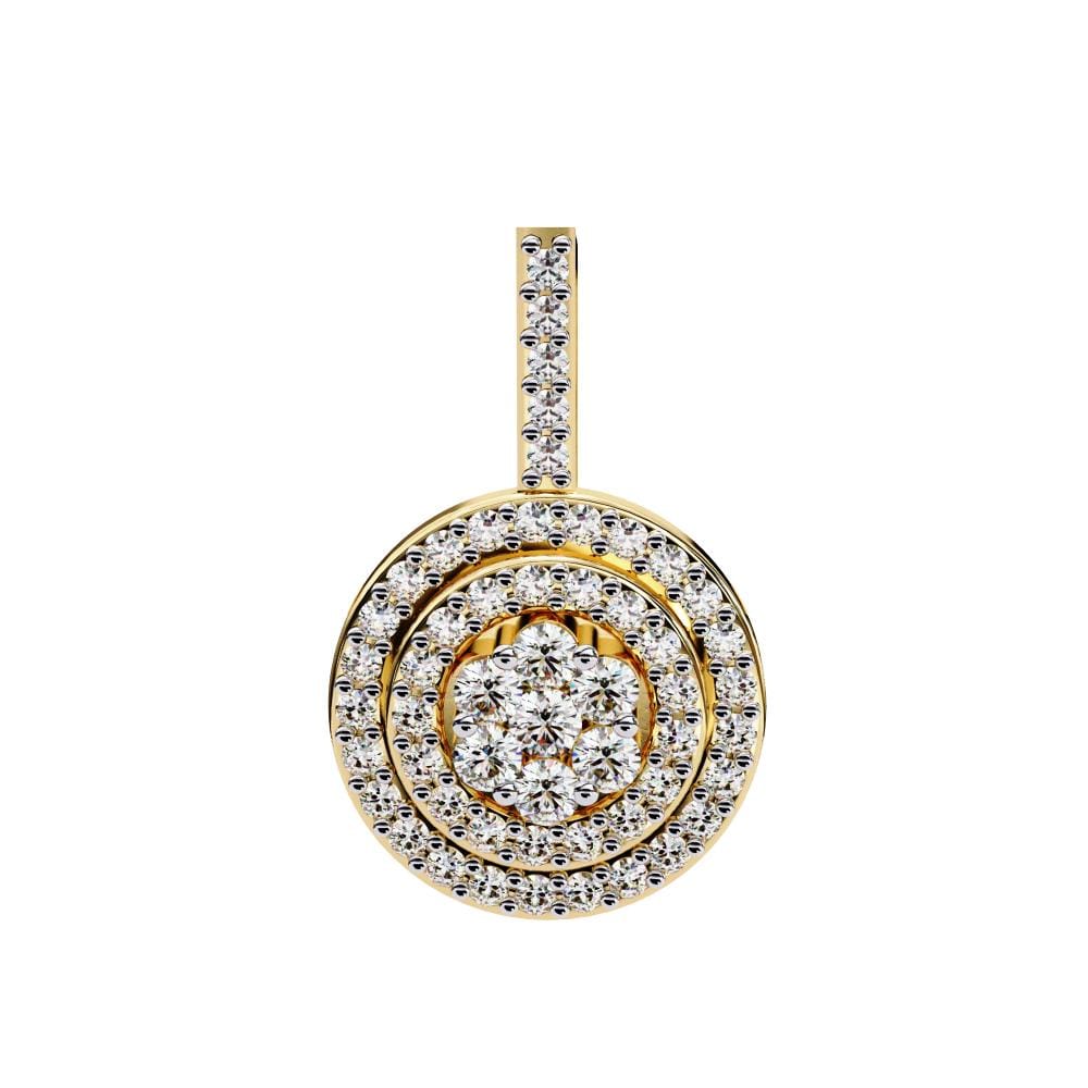 Classic Style Round Shape Pendant With Chain