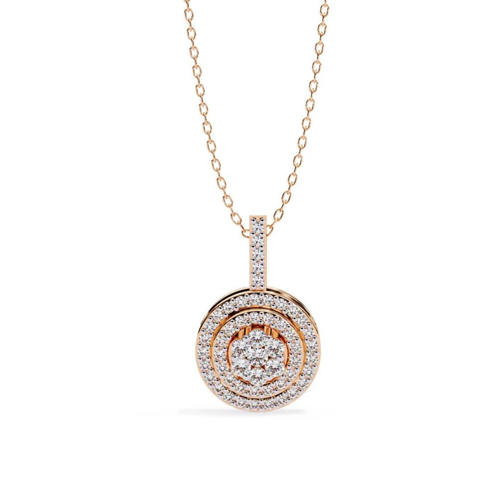 Classic Style Round Shape Pendant With Chain