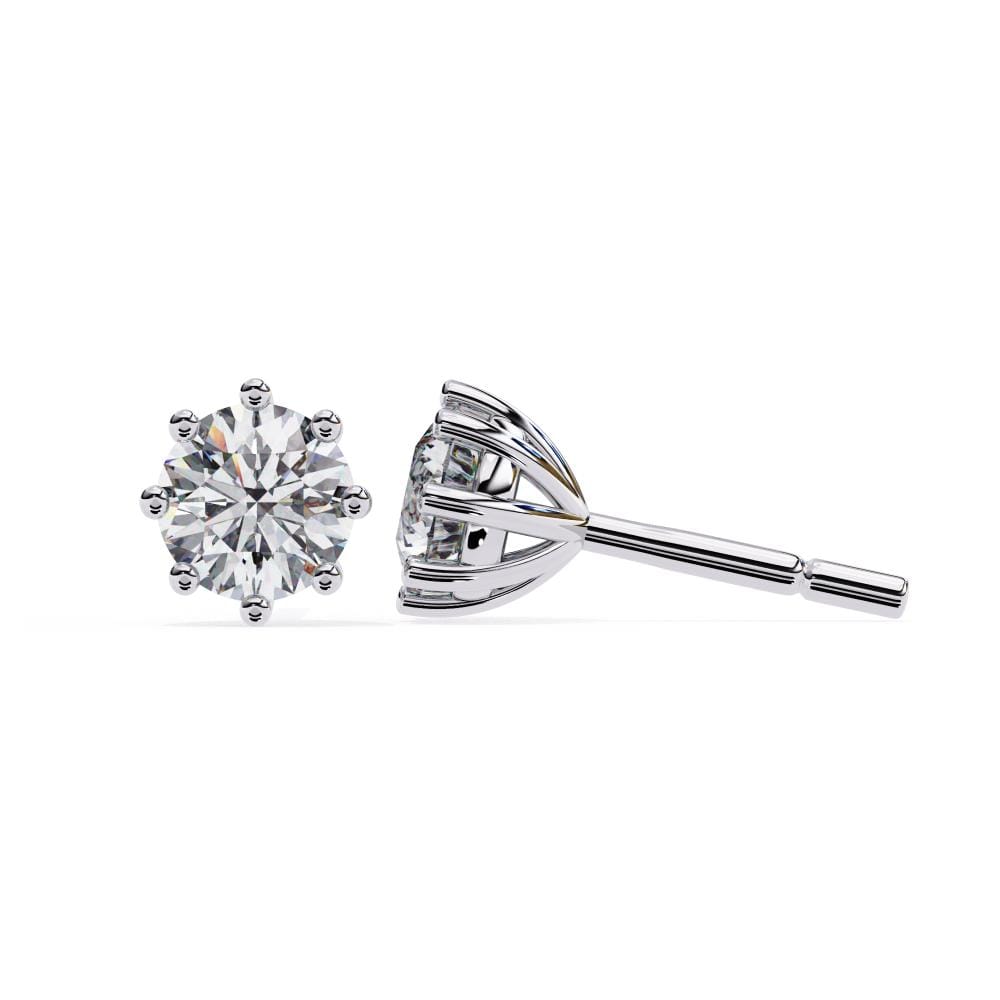 🎁 Round Multi Prong Stud Earrings (100% off)