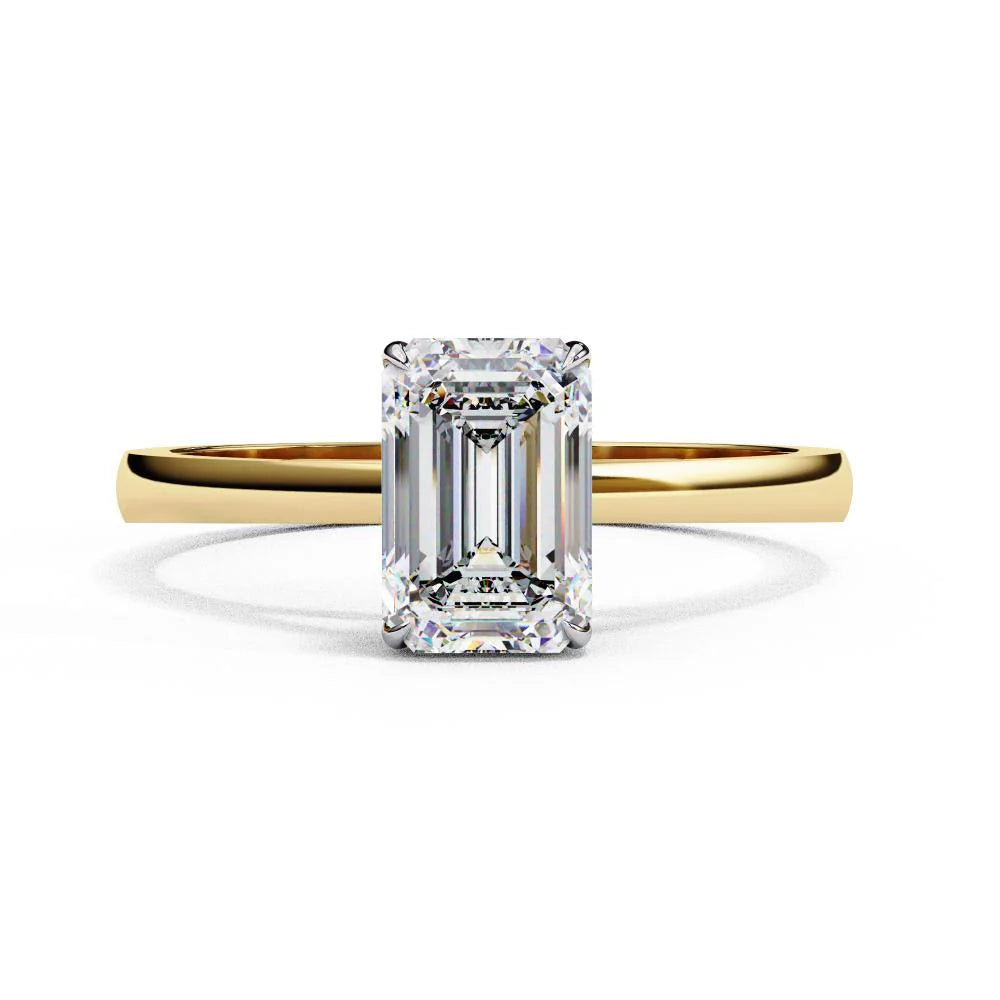 5 Carat Emerald Cut Diamond Ring