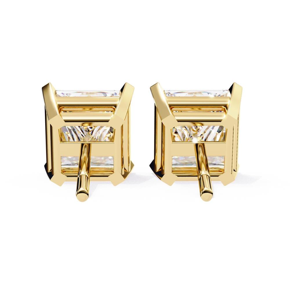 Princess Solitaire Stud Earrings