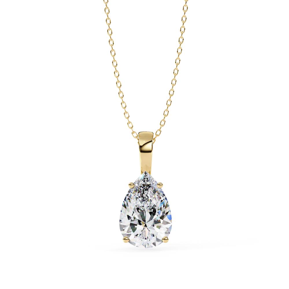Teardrop Diamond Necklace