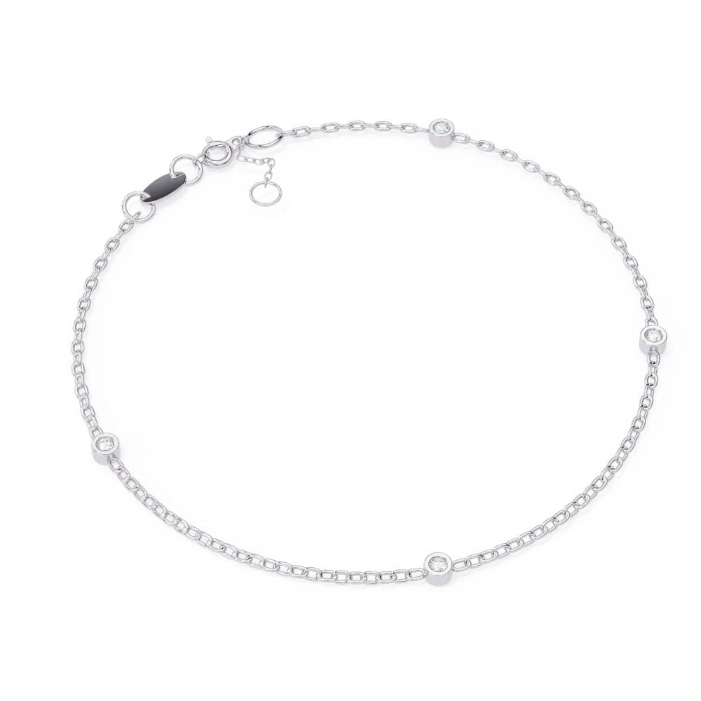 Four Piece Trendy Loose Moissanite Bracelet