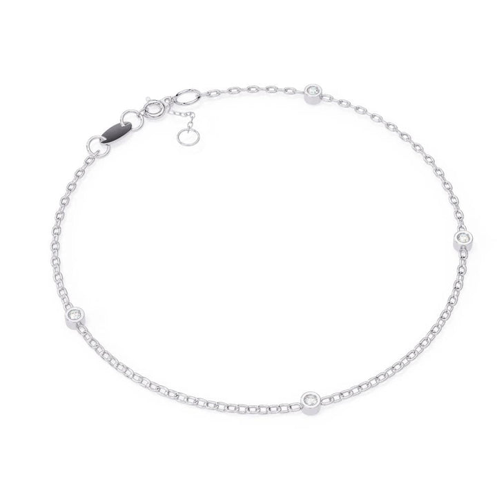 Four Piece Trendy Loose Moissanite Bracelet