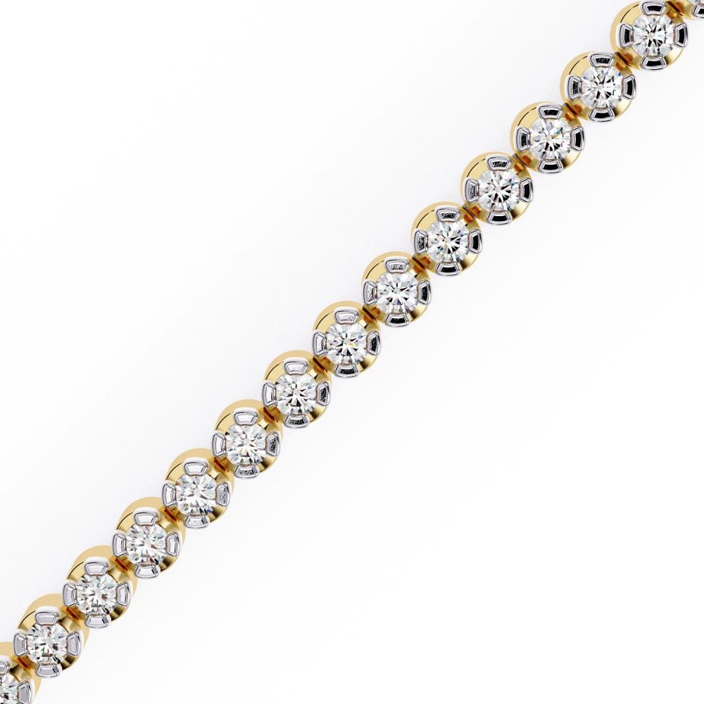 Round Enchanted Brilliance Moissanite Bracelet