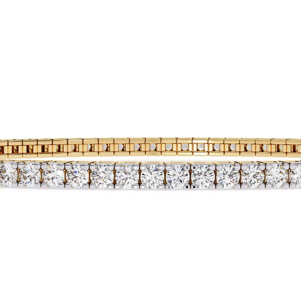 Round Tennis Moissanite Bracelet