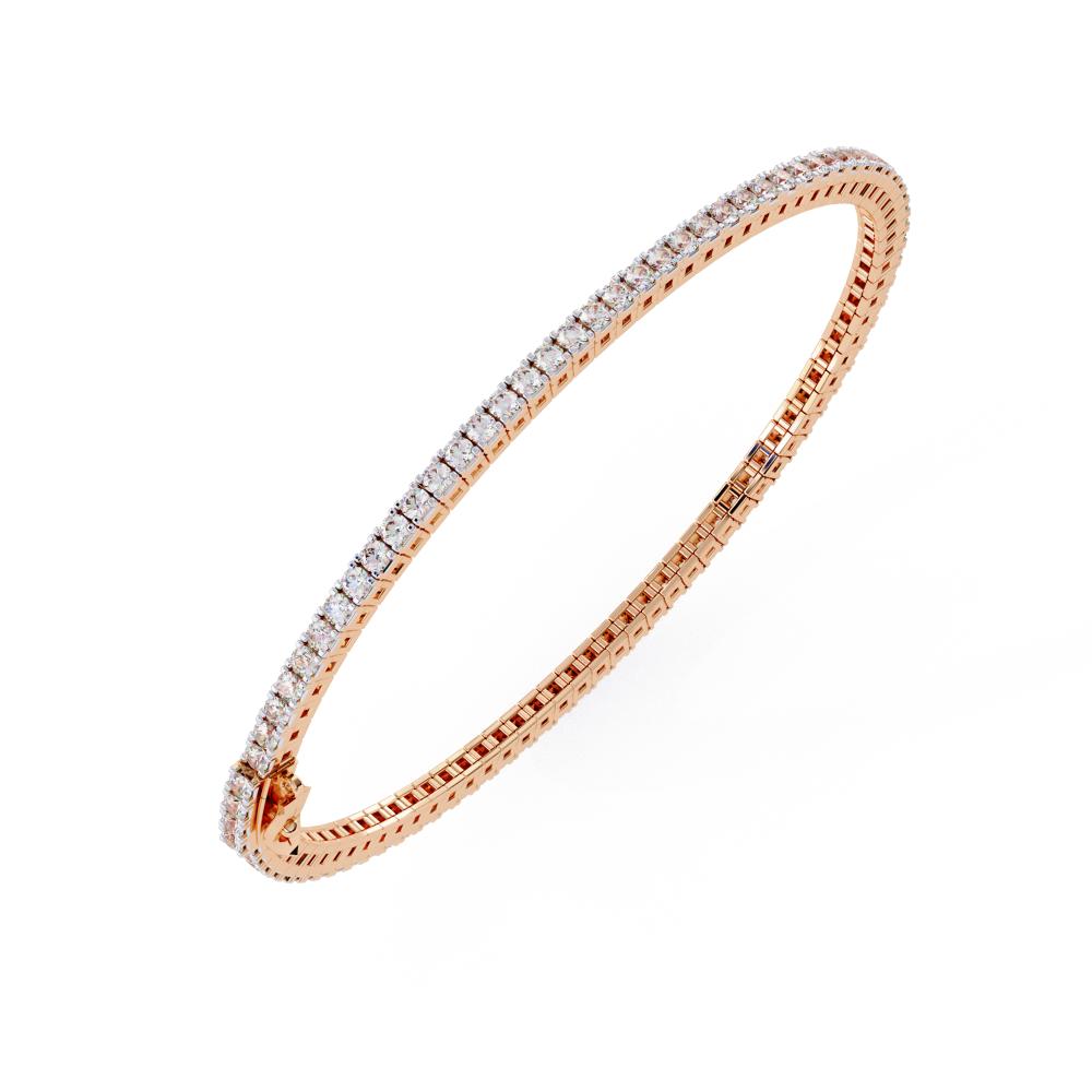 Round Tennis Moissanite Bracelet