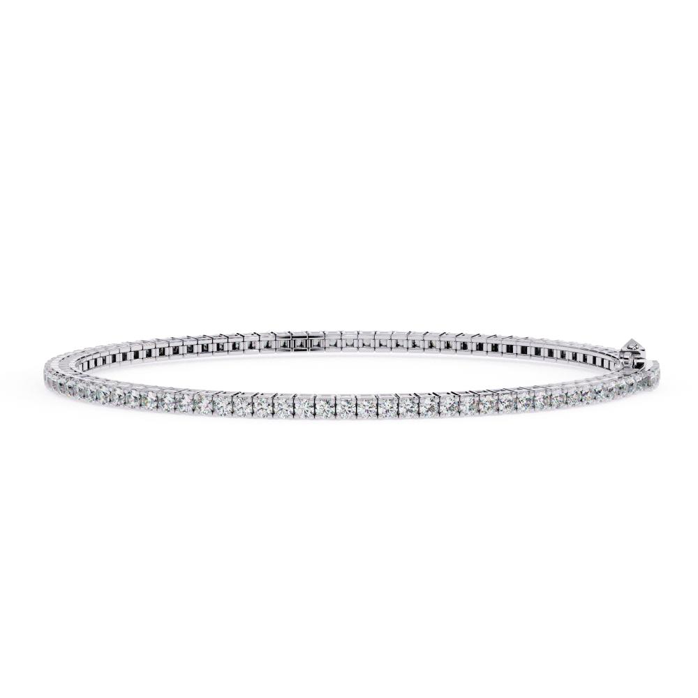 Round Tennis Moissanite Bracelet