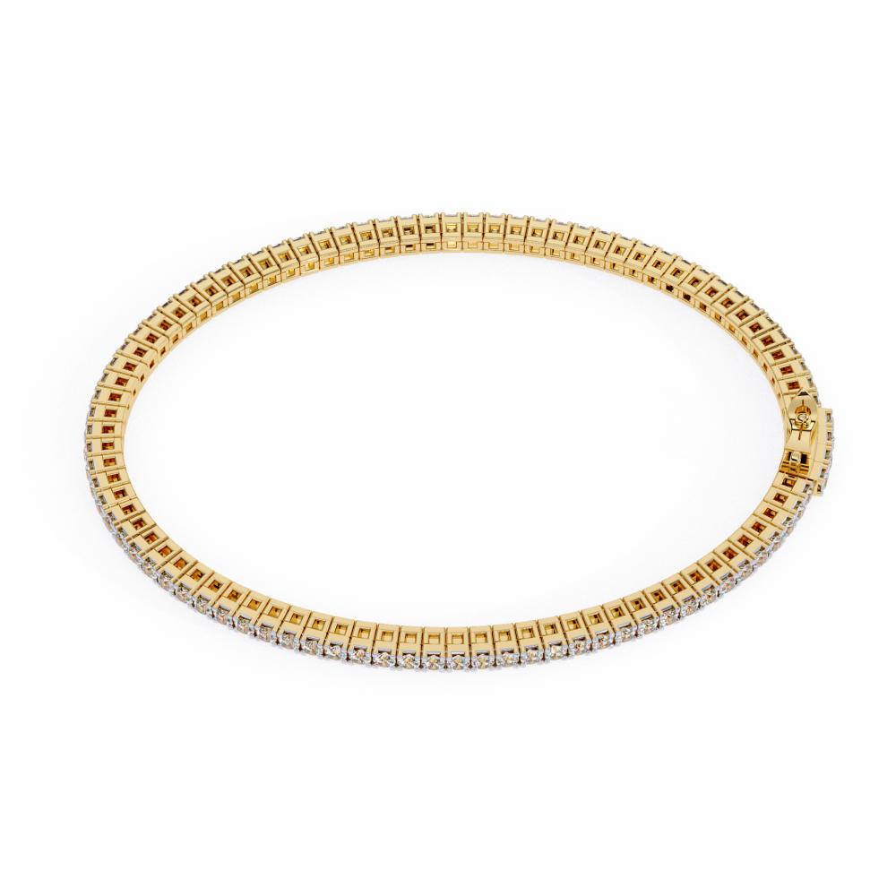Round Tennis Moissanite Bracelet