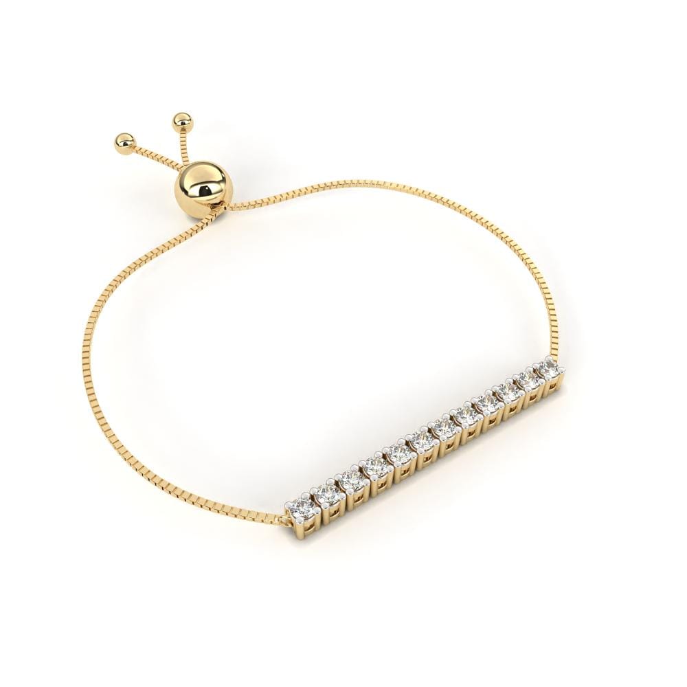 Adjustable Bar Diamond Bracelet