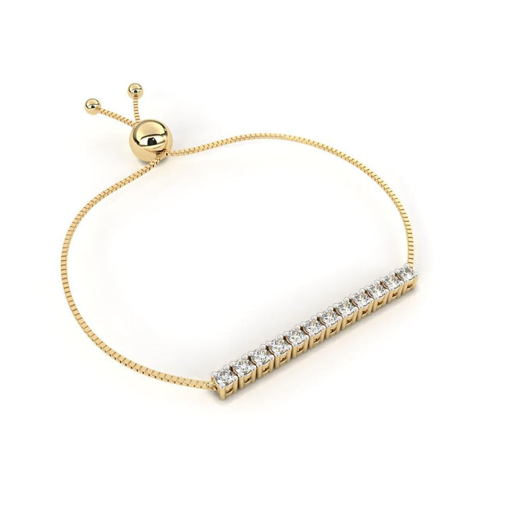 Adjustable Bar Diamond Bracelet