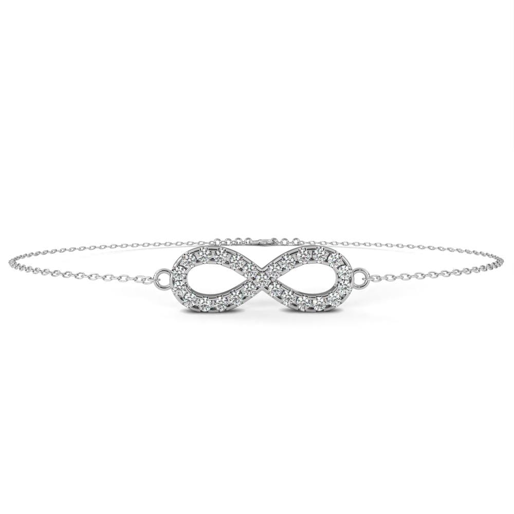 Infinity Moissanite Diamond Loose Bracelet