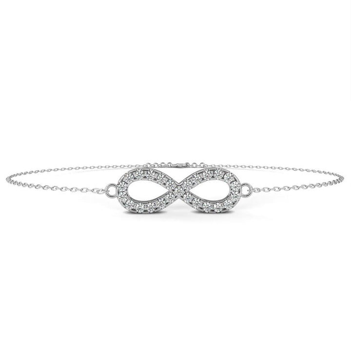 Infinity Moissanite Diamond Loose Bracelet