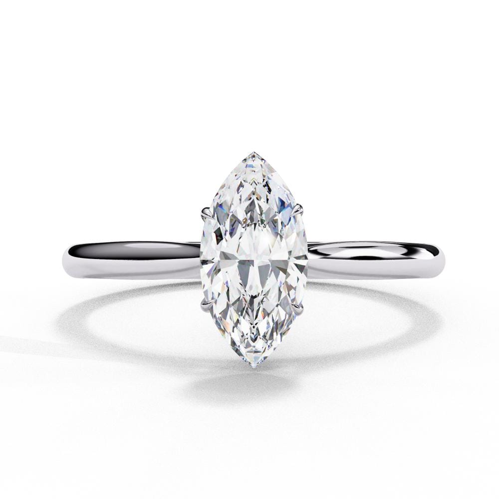 Marquise 4 claw Solitaire Engagement ring