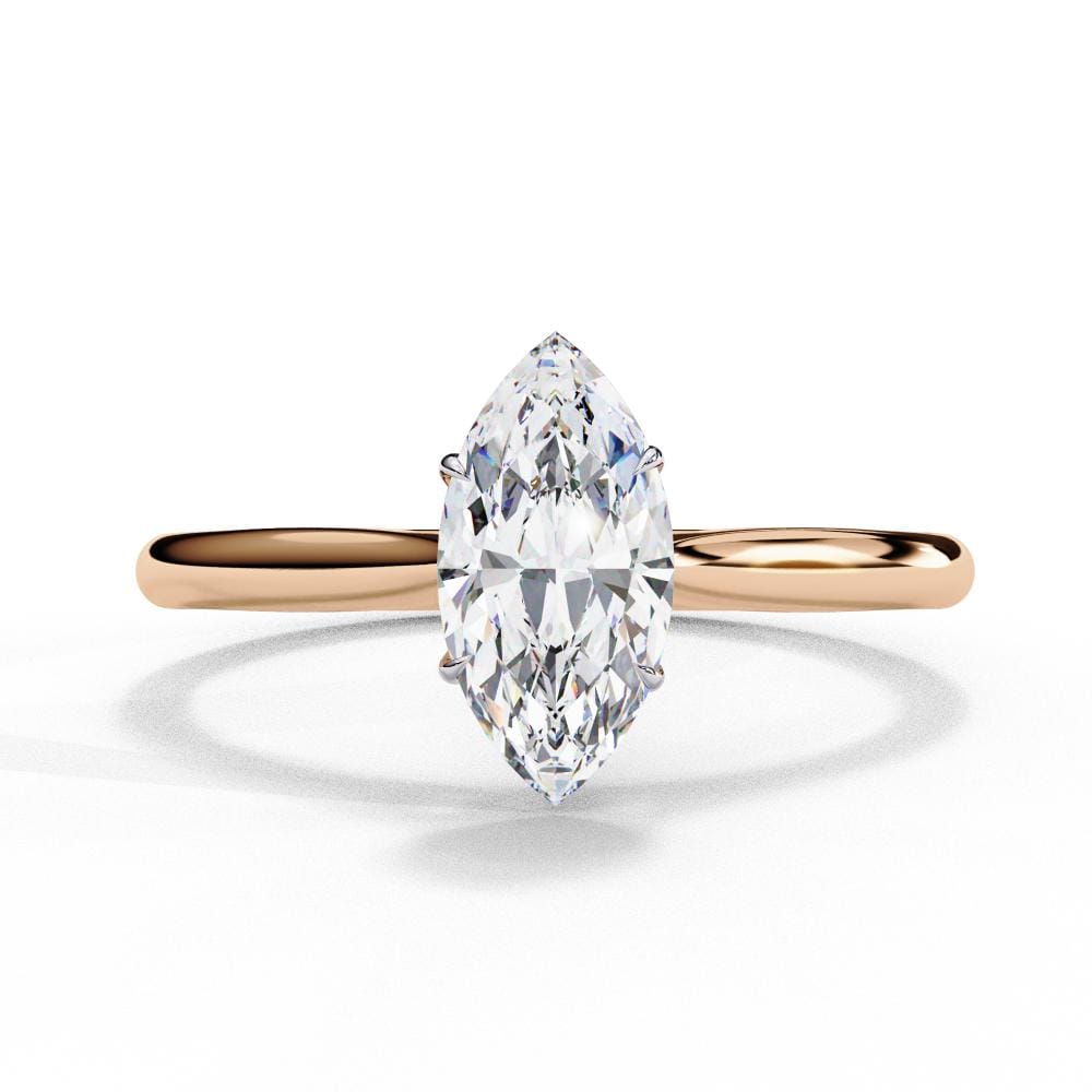 Marquise 4 claw Solitaire Engagement ring