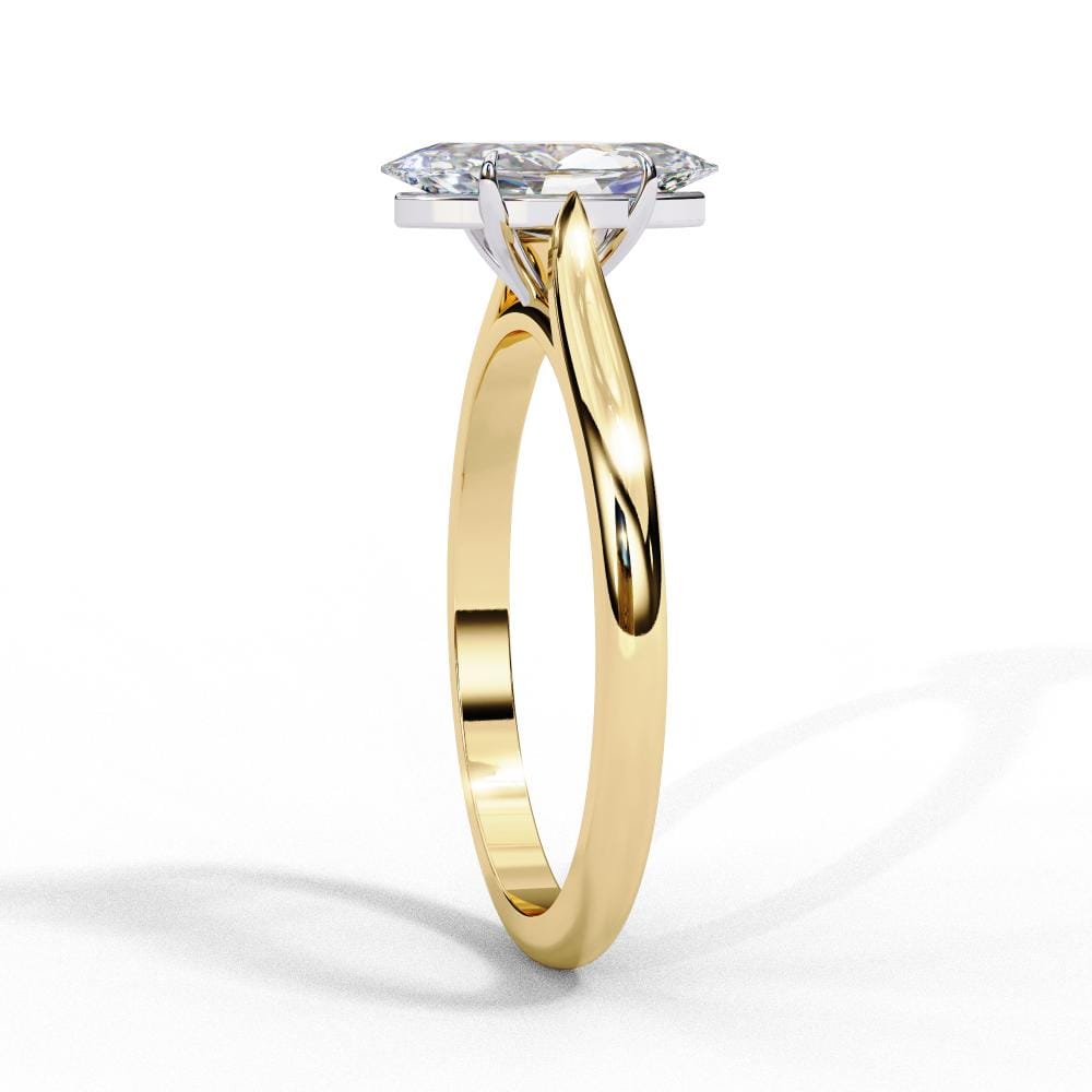 Marquise 4 claw Solitaire Engagement ring