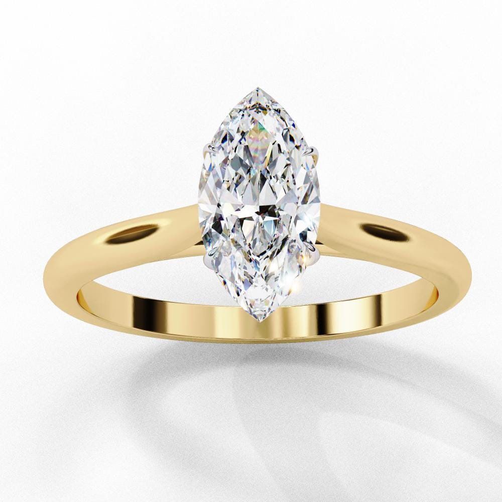 Marquise 4 claw Solitaire Engagement ring