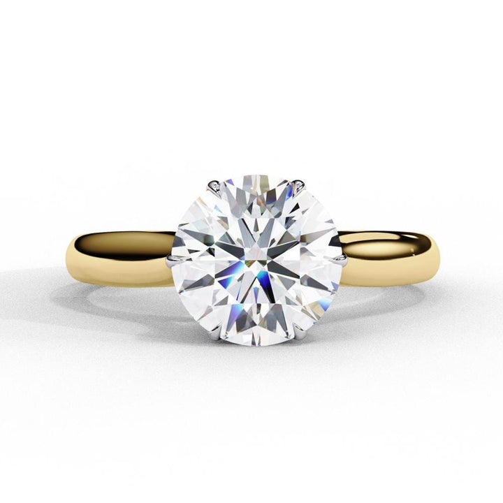 6 prong solitaire engagement ring