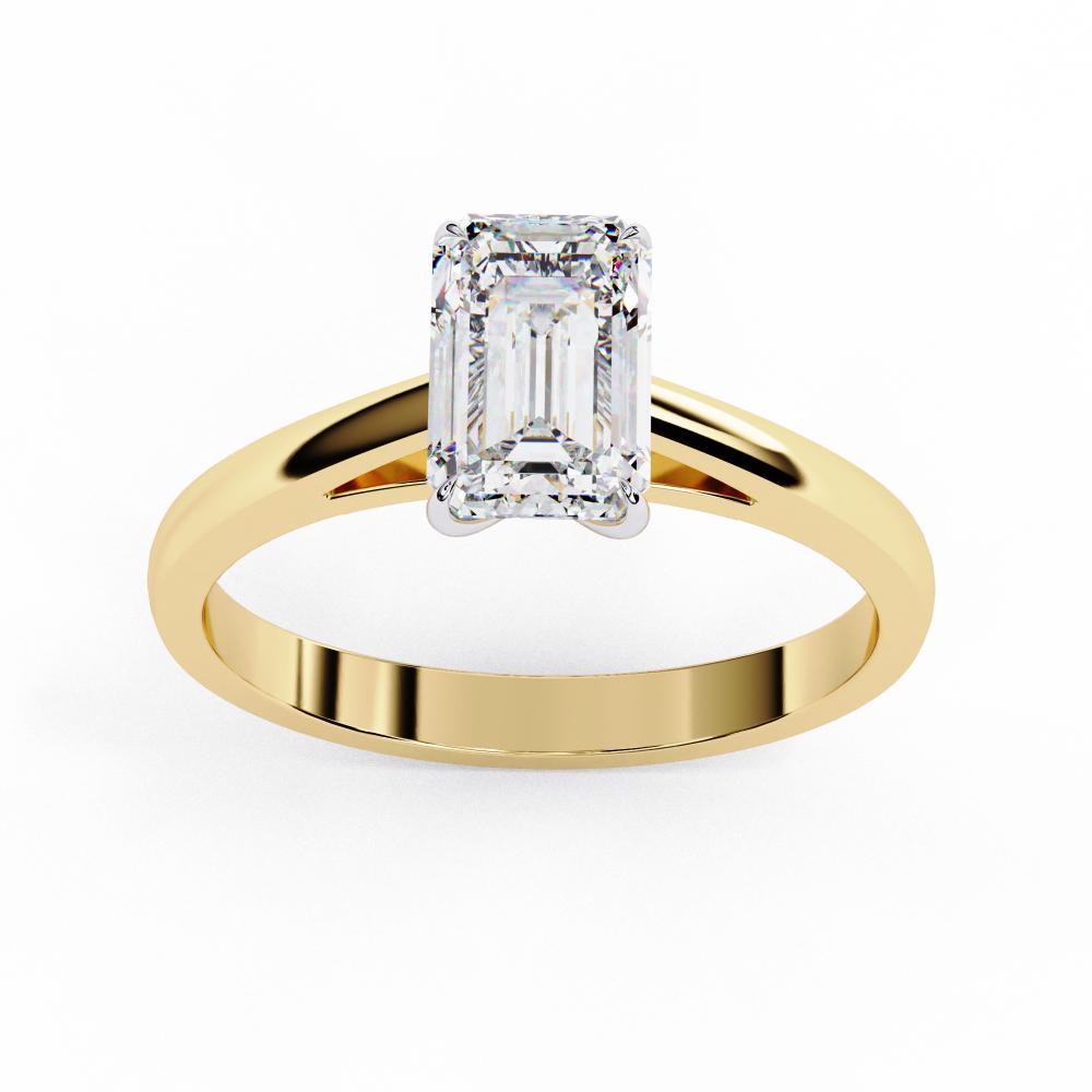 1.8 Carat Emerald Cut Diamond Ring