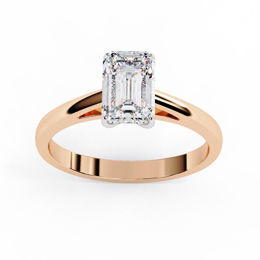 1.8 Carat Emerald Cut Diamond Ring