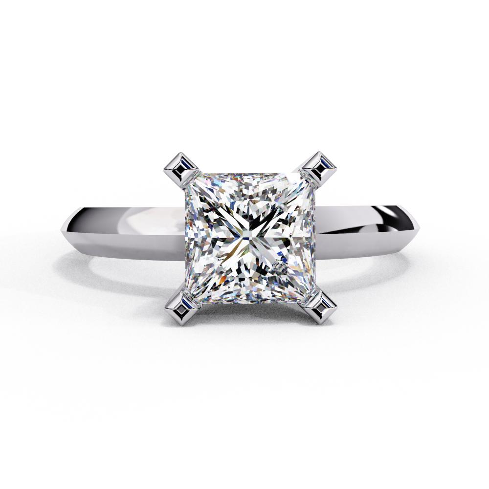 Princess Solitaire Engagement Ring