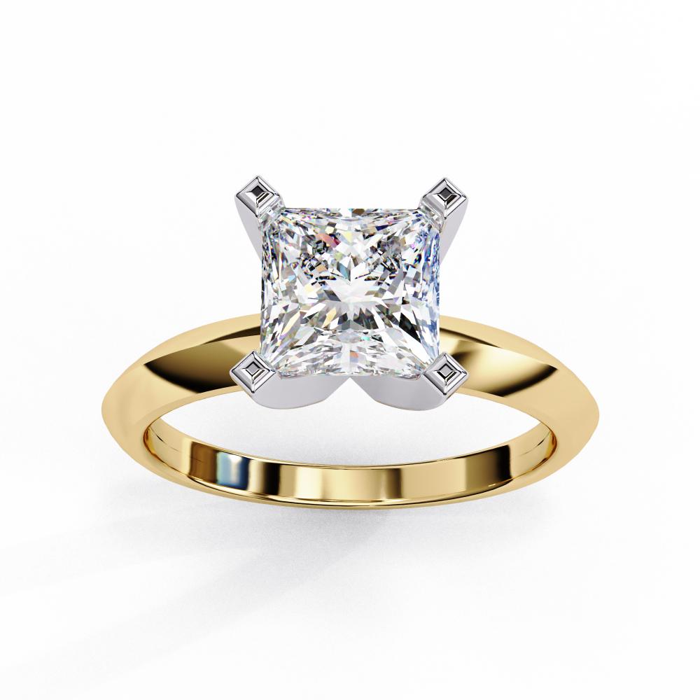 Princess Solitaire Engagement Ring