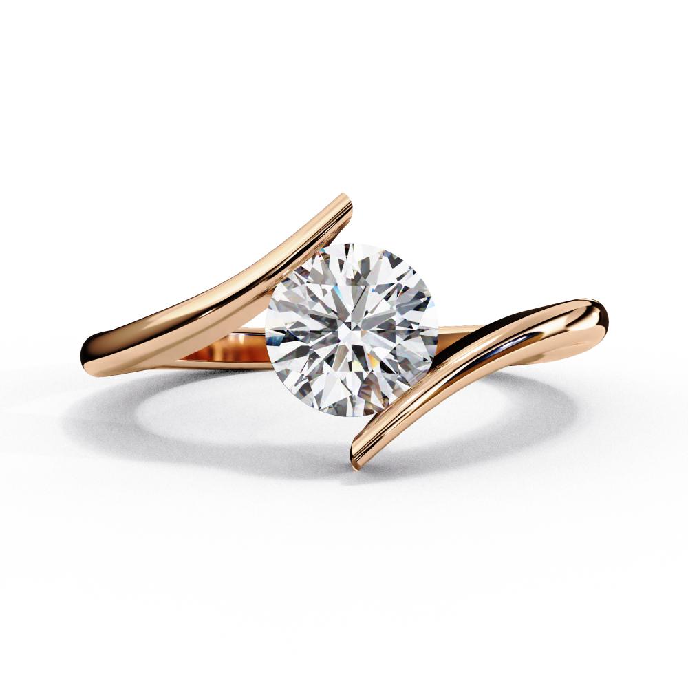 Asymmetrical Engagement Ring