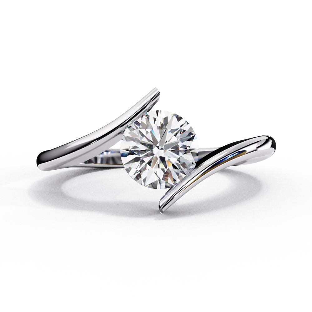 Asymmetrical Engagement Ring